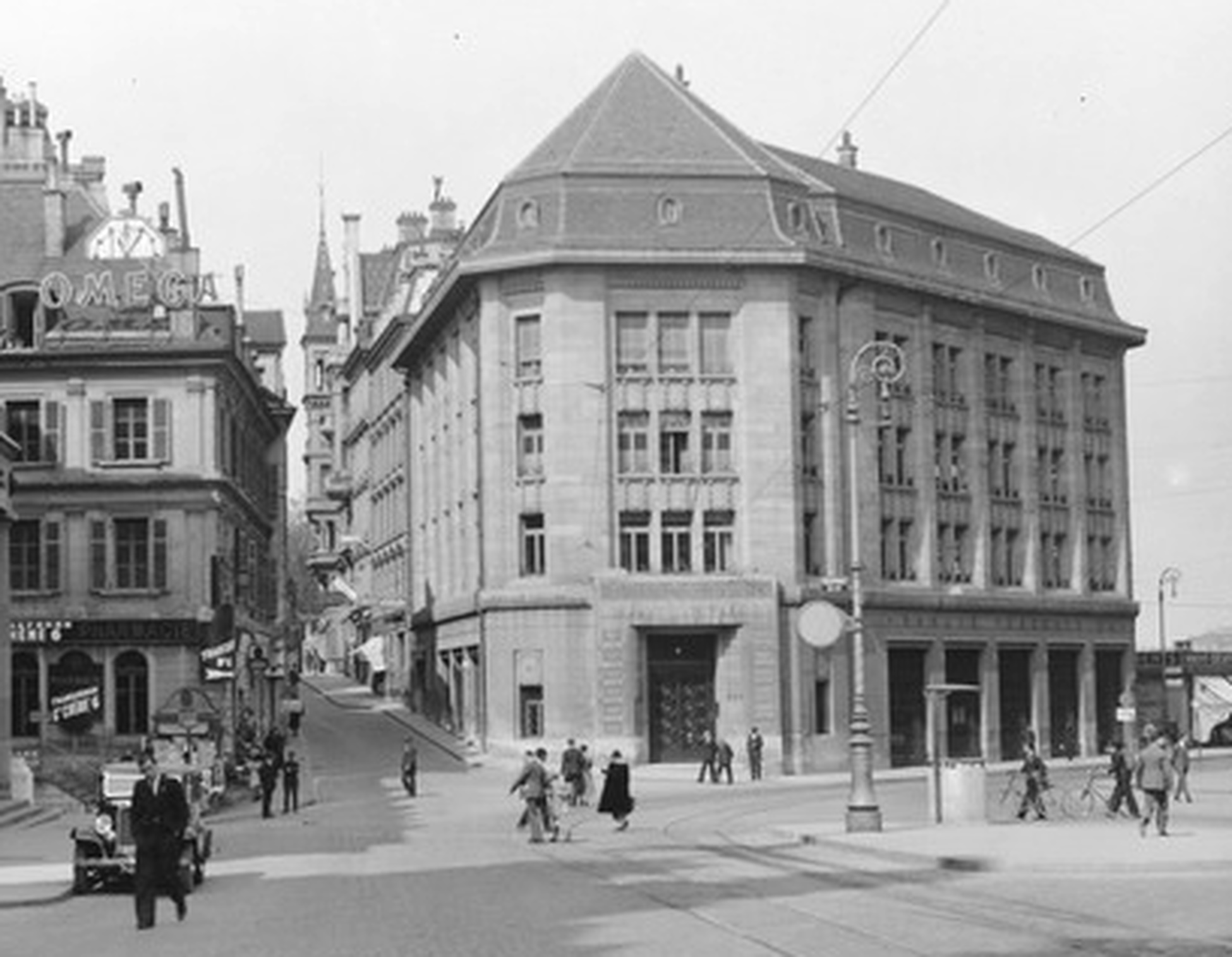 Une image ancienne du centre de Lausanne.